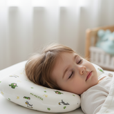 PAPATYA Baby Head Shaping Natrual Latex Pillow – Head Positioning Concave & Airhole Design